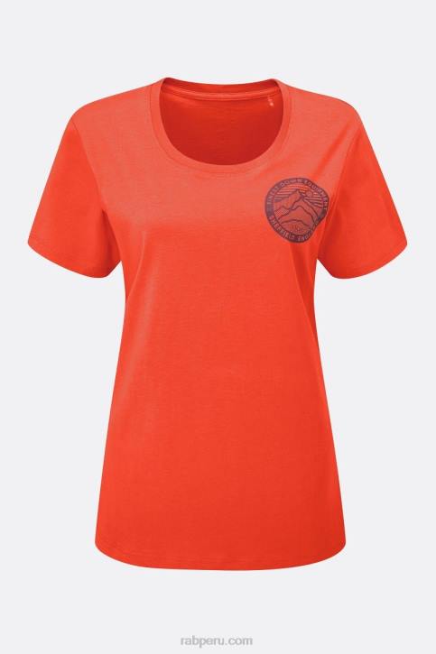 Camiseta Stance 3 Picos Tt64395 Pomelo Rojo Mujer Rab Camiseta Stance 3 Picos Tt64395 Pomelo Rojo Mujer Rab